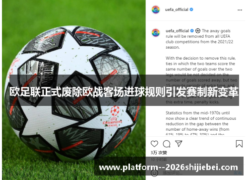 欧足联正式废除欧战客场进球规则引发赛制新变革 欧足联正式废除欧战客场进球规则引发赛制新变革